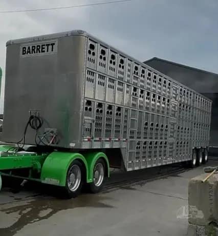 2018 Barrett Tri-Axle Livestock Trailer financed by Vitality Finance